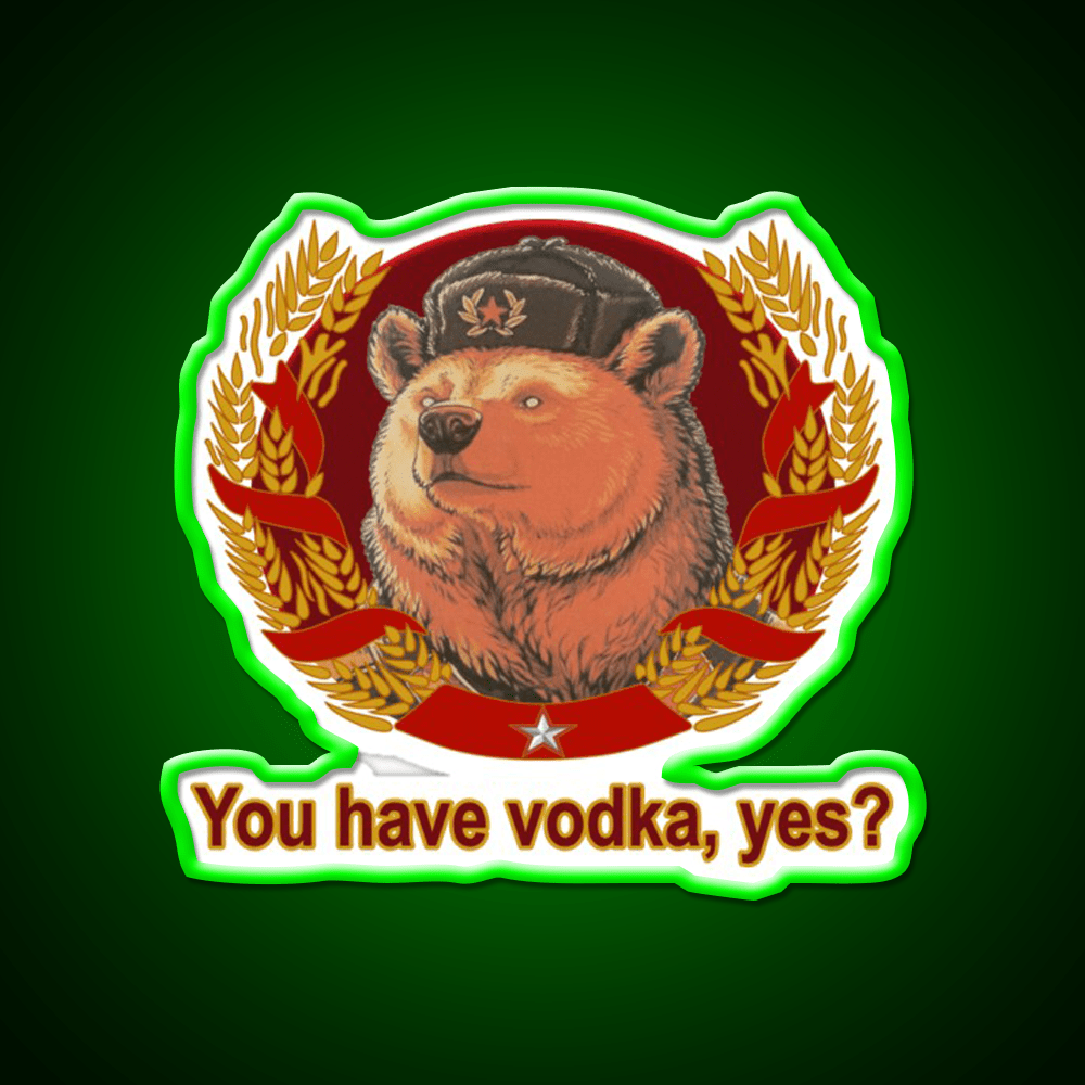 Ivan Bearsky Party Drink Tequila Led Neon Sign Rgb Color - Shineneon