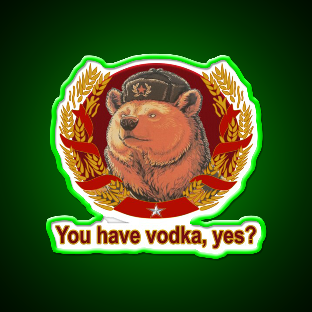 Ivan Bearsky Whiskey Drink Bar Led Neon Sign Rgb Color