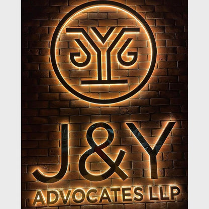 J And Y Advocate 3D Backlit Channel Letters Led Light Sign - Shineneon