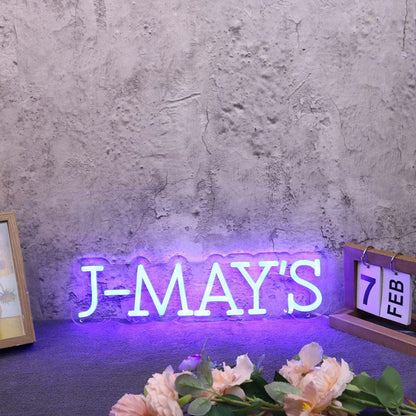 J - Mays Blue Led Neon Sign - Shineneon