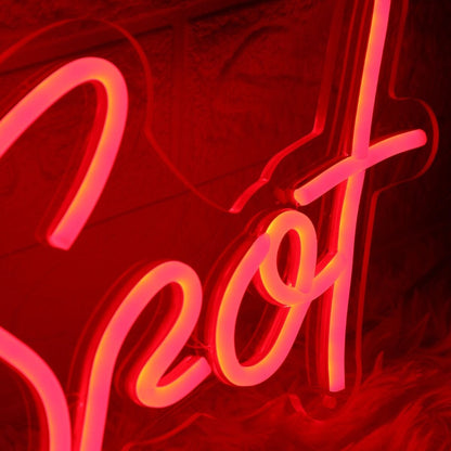 J Spot Red Custom Led Neon Sign - Shineneon