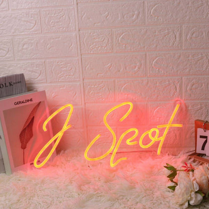 J Spot Red Custom Led Neon Sign - Shineneon