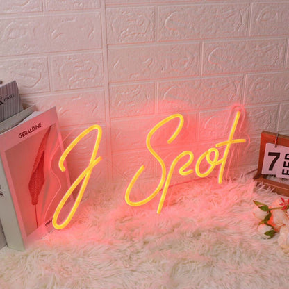 J Spot Red Custom Led Neon Sign - Shineneon