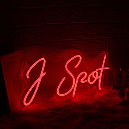 J Spot Red Custom Led Neon Sign - Shineneon