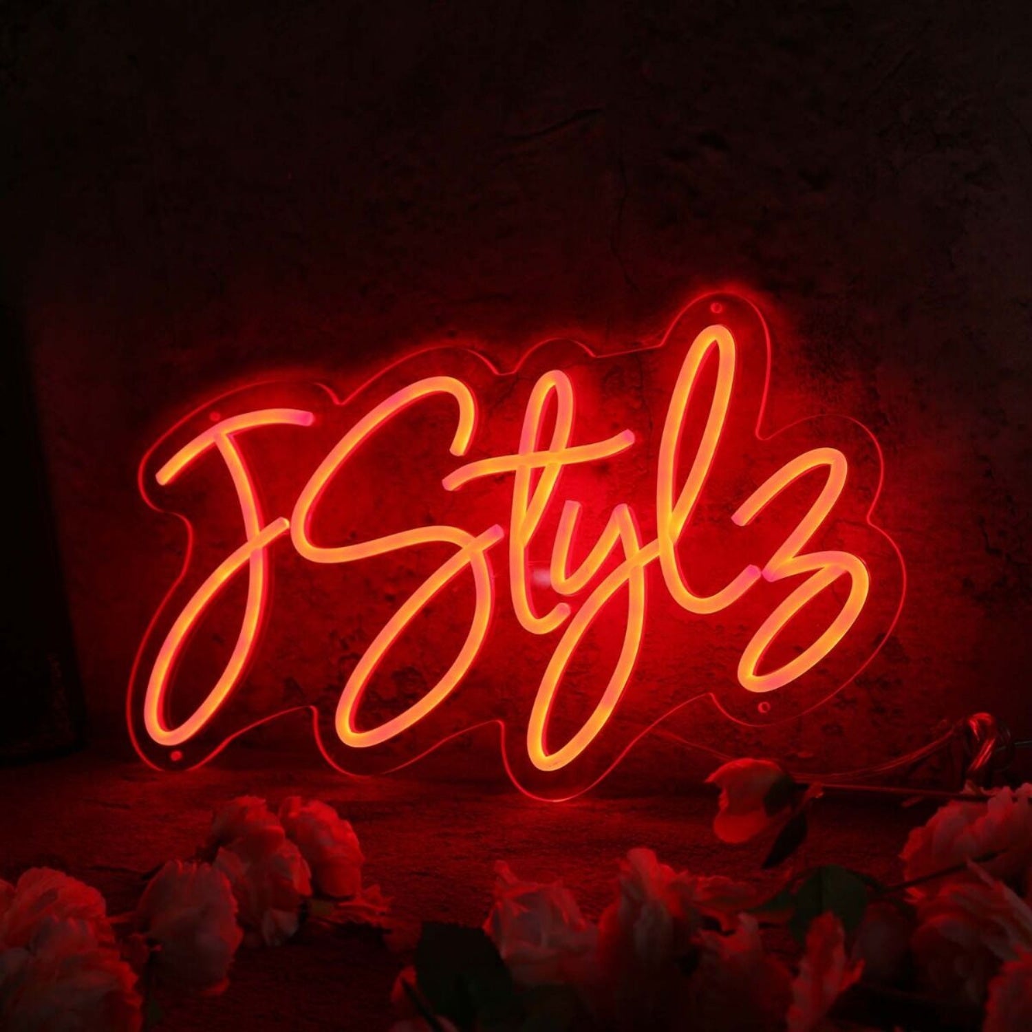 J Style Orange Led Neon Sign | Shineneon