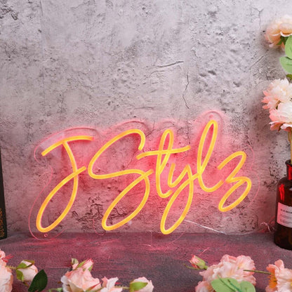 J Style Orange Led Neon Sign - Shineneon