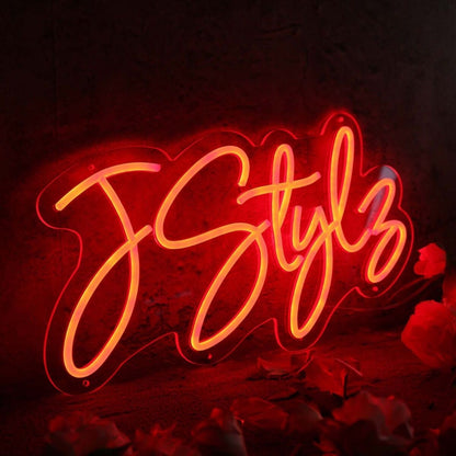 J Style Orange Led Neon Sign - Shineneon