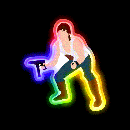 Jack Burton Asian Cultural Led Neon Sign Rgb Color - LED neon sign close-up detail