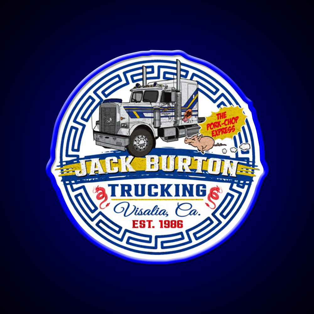Jack Burton Pork Chop Express Circle Lts Asian Cultural Led Neon Sign Rgb Color - LED neon sign view 5