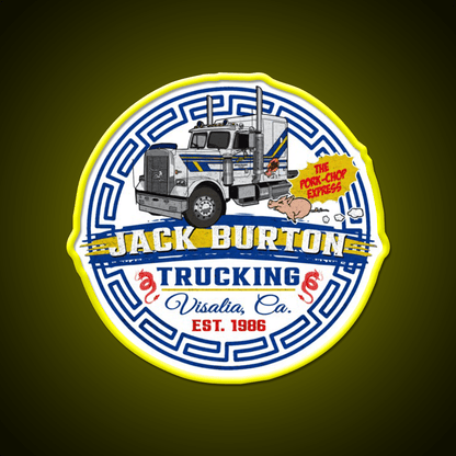 Jack Burton Pork Chop Express Circle Lts Asian Cultural Led Neon Sign Rgb Color - Shineneon
