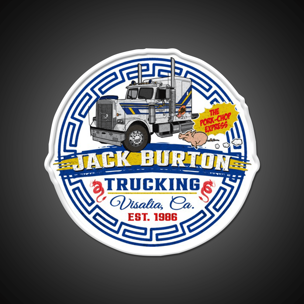 Jack Burton Pork Chop Express Circle Lts Asian Cultural Led Neon Sign Rgb Color - Shineneon