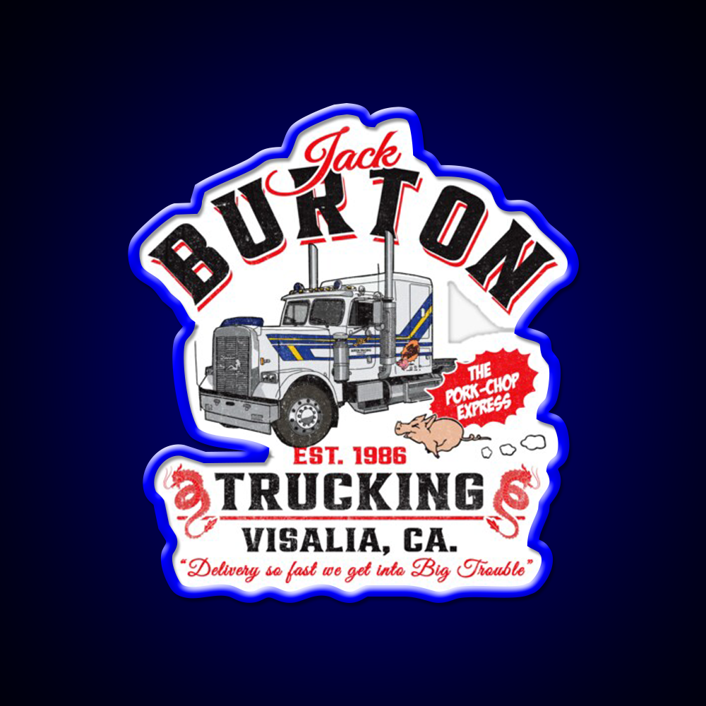 Jack Burton Pork Chop Express Trucking Dks Asian Cultural Led Neon Sign Rgb Color - LED neon sign view 5