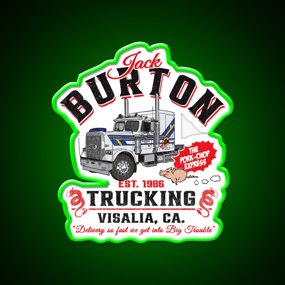 Jack Burton Pork Chop Express Trucking Dks Asian Cultural Led Neon Sign Rgb Color - LED neon sign view 8