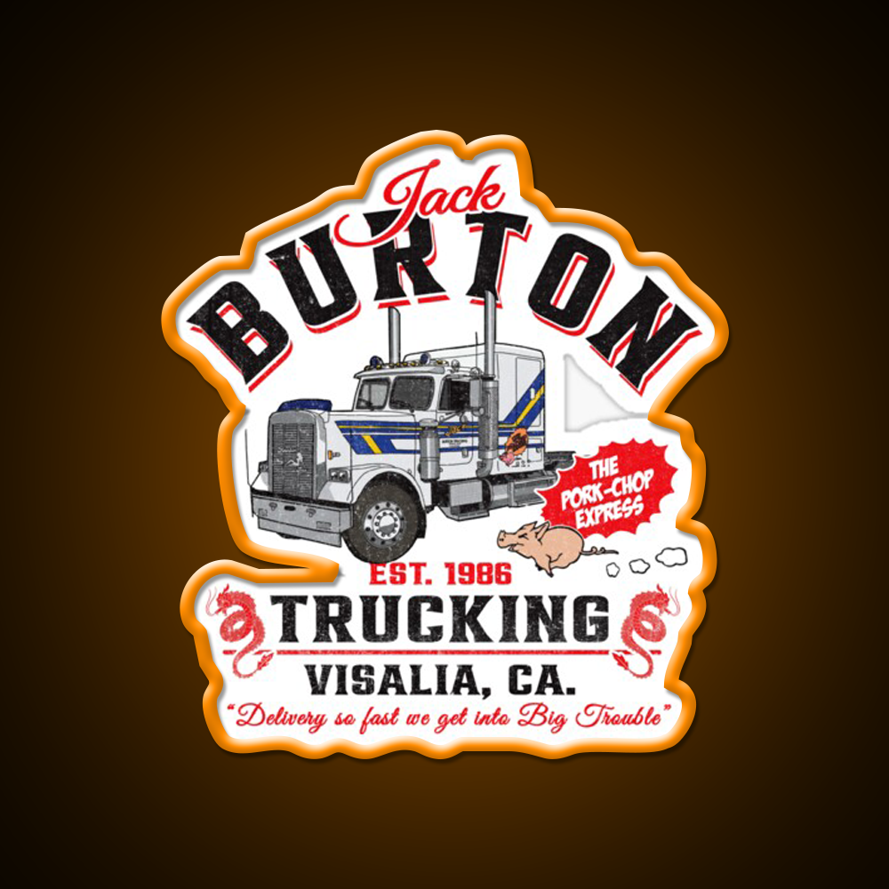 Jack Burton Pork Chop Express Trucking Dks Asian Cultural Led Neon Sign Rgb Color - LED neon sign view 6