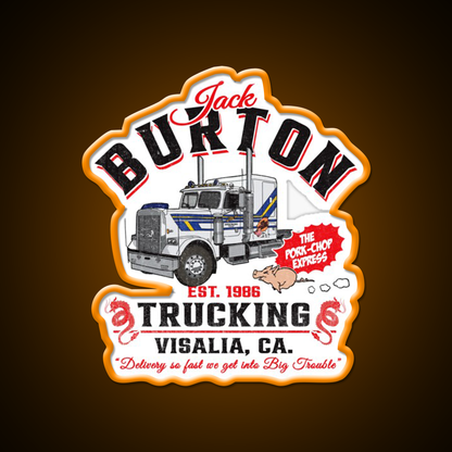 Jack Burton Pork Chop Express Trucking Dks Asian Cultural Led Neon Sign Rgb Color - LED neon sign view 6