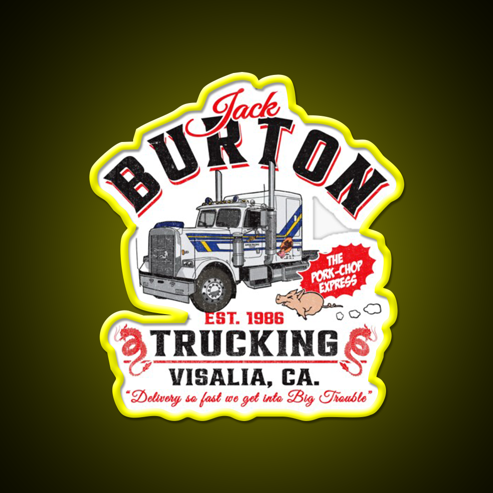 Jack Burton Pork Chop Express Trucking Dks Asian Cultural Led Neon Sign Rgb Color - LED neon sign view 7