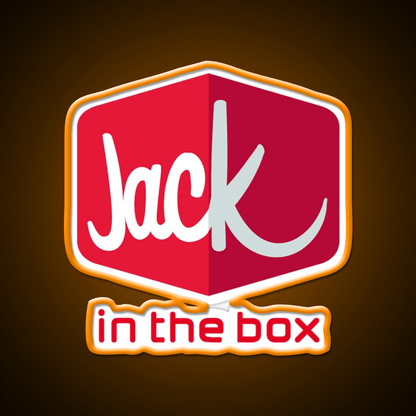 Jack In The Box Fast Food Led Neon Sign For Burger Place Rgb Color - Shineneon