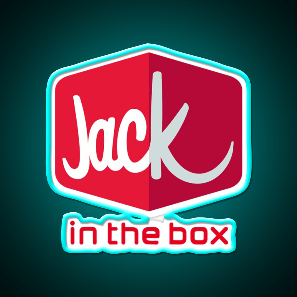 Jack In The Box Fast Food Led Neon Sign For Burger Place Rgb Color - Shineneon