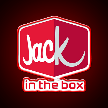 Jack In The Box Fast Food Led Neon Sign For Burger Place Rgb Color - Shineneon