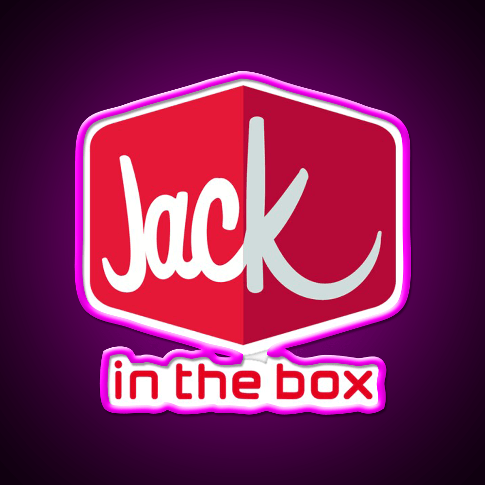 Jack In The Box Fast Food Led Neon Sign For Burger Place Rgb Color - Shineneon