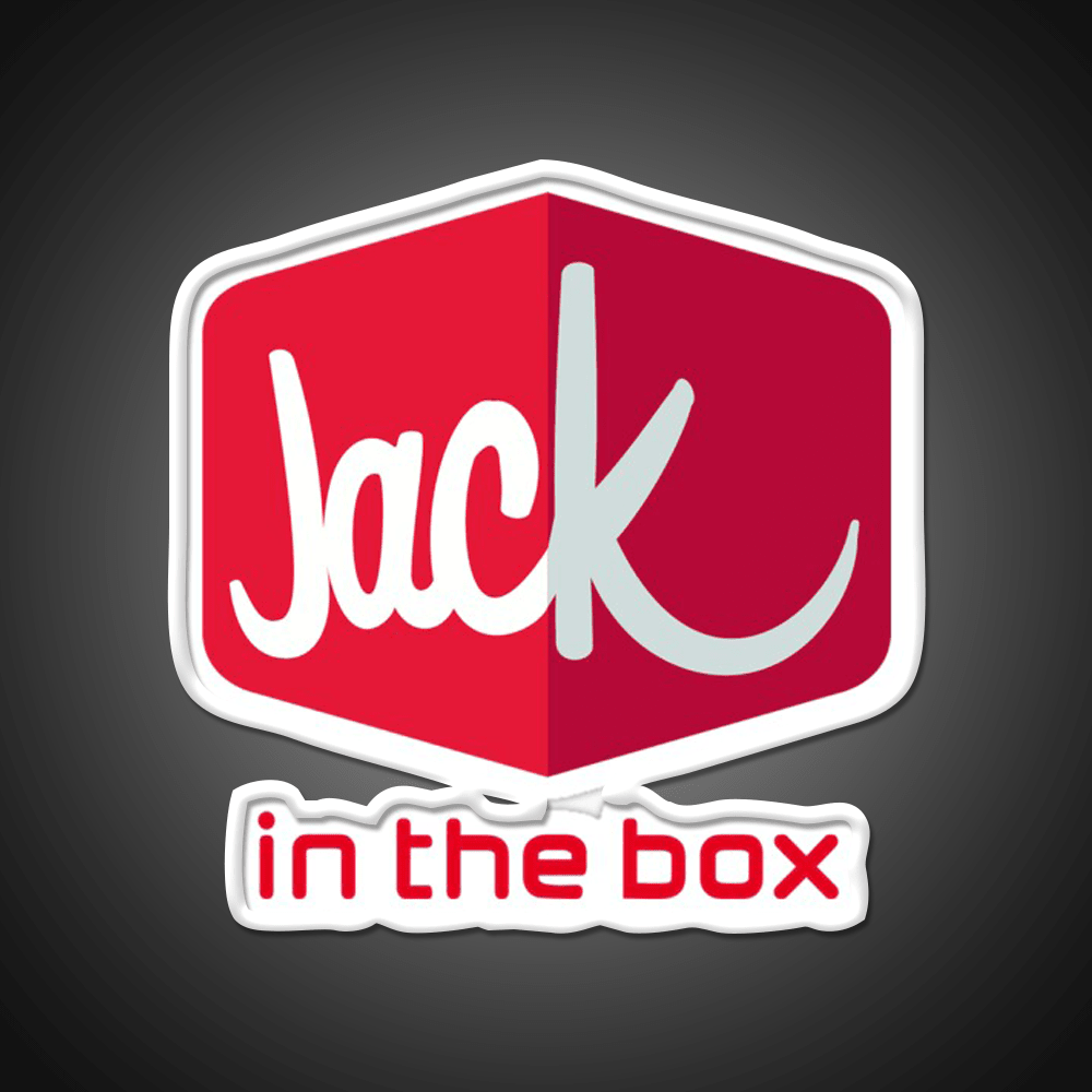 Jack In The Box Fast Food Led Neon Sign For Burger Place Rgb Color - Shineneon