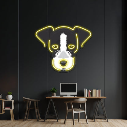 Jack Russell Terrier Artwork Room Lights Neon - Shineneon