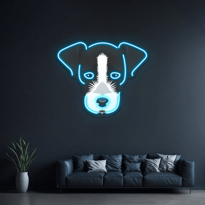 Jack Russell Terrier Artwork Room Lights Neon - Shineneon