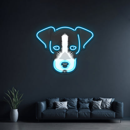 Jack Russell Terrier Artwork Room Lights Neon