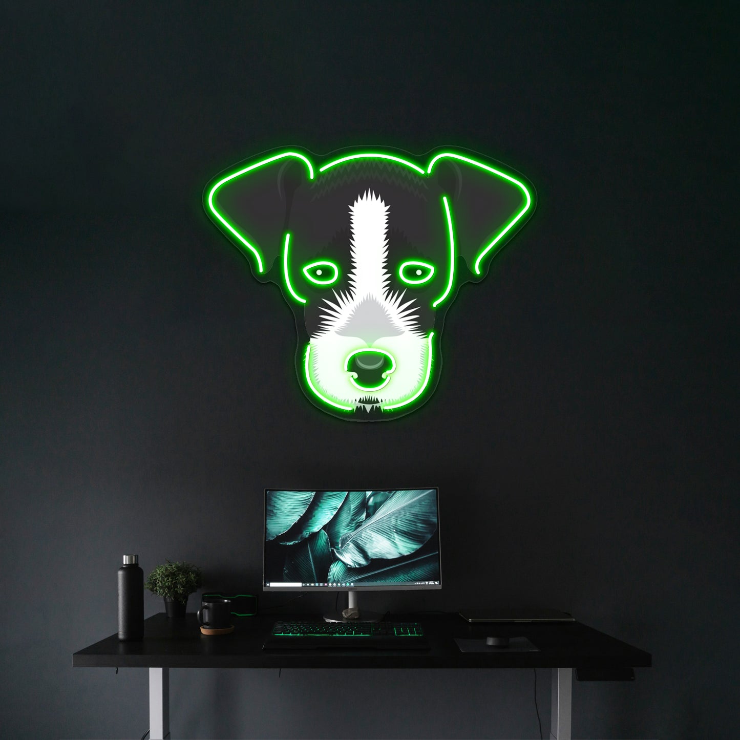 Jack Russell Terrier Artwork Room Lights Neon