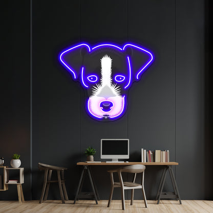 Jack Russell Terrier Artwork Room Lights Neon