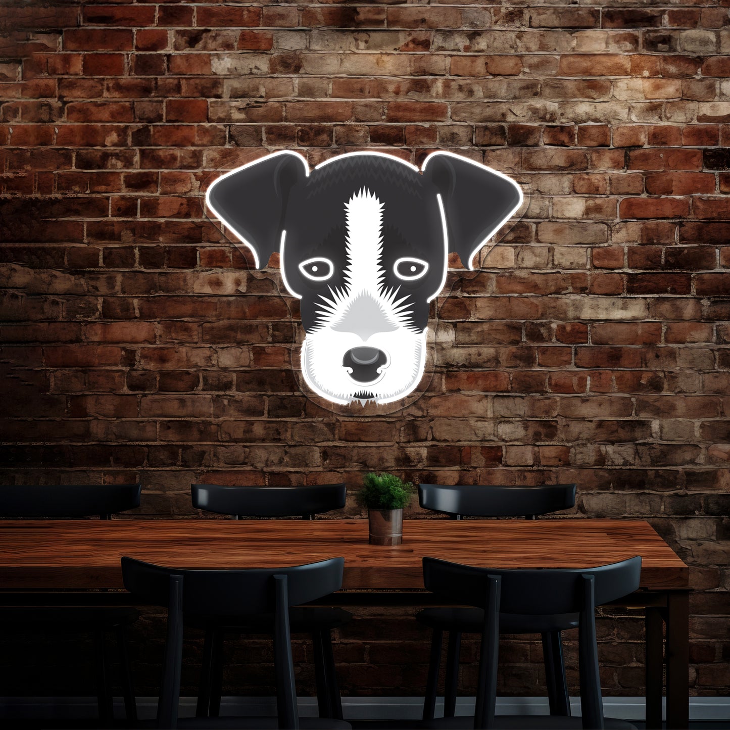 Jack Russell Terrier Artwork Room Lights Neon