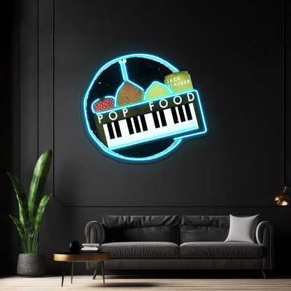 Jack Stauber Pop Food High Quality Artwork Room Lights Neon