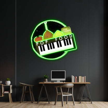 Jack Stauber Pop Food High Quality Artwork Room Lights Neon