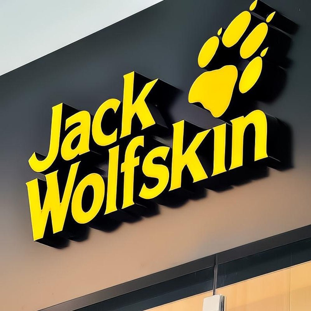 Jack Wolfskin With Logo 3D Frontlit Letters Metal Led Sign - Shineneon