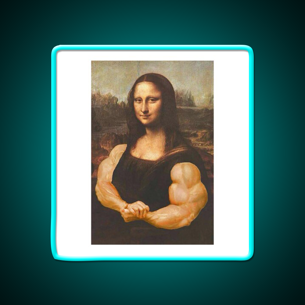 Jacked Monalisa Gym Fitness Led Neon Sign Rgb Color