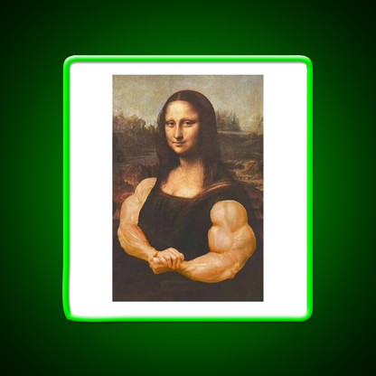 Jacked Monalisa Gym Fitness Led Neon Sign Rgb Color