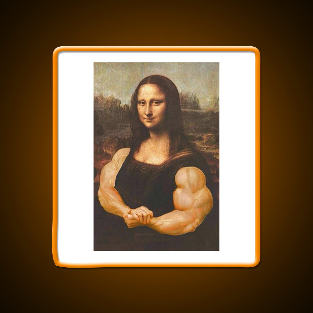 Jacked Monalisa Gym Fitness Led Neon Sign Rgb Color