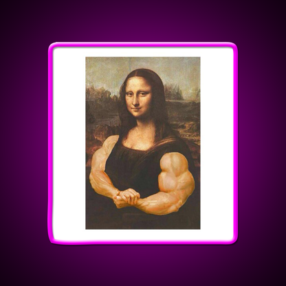 Jacked Monalisa Gym Fitness Led Neon Sign Rgb Color