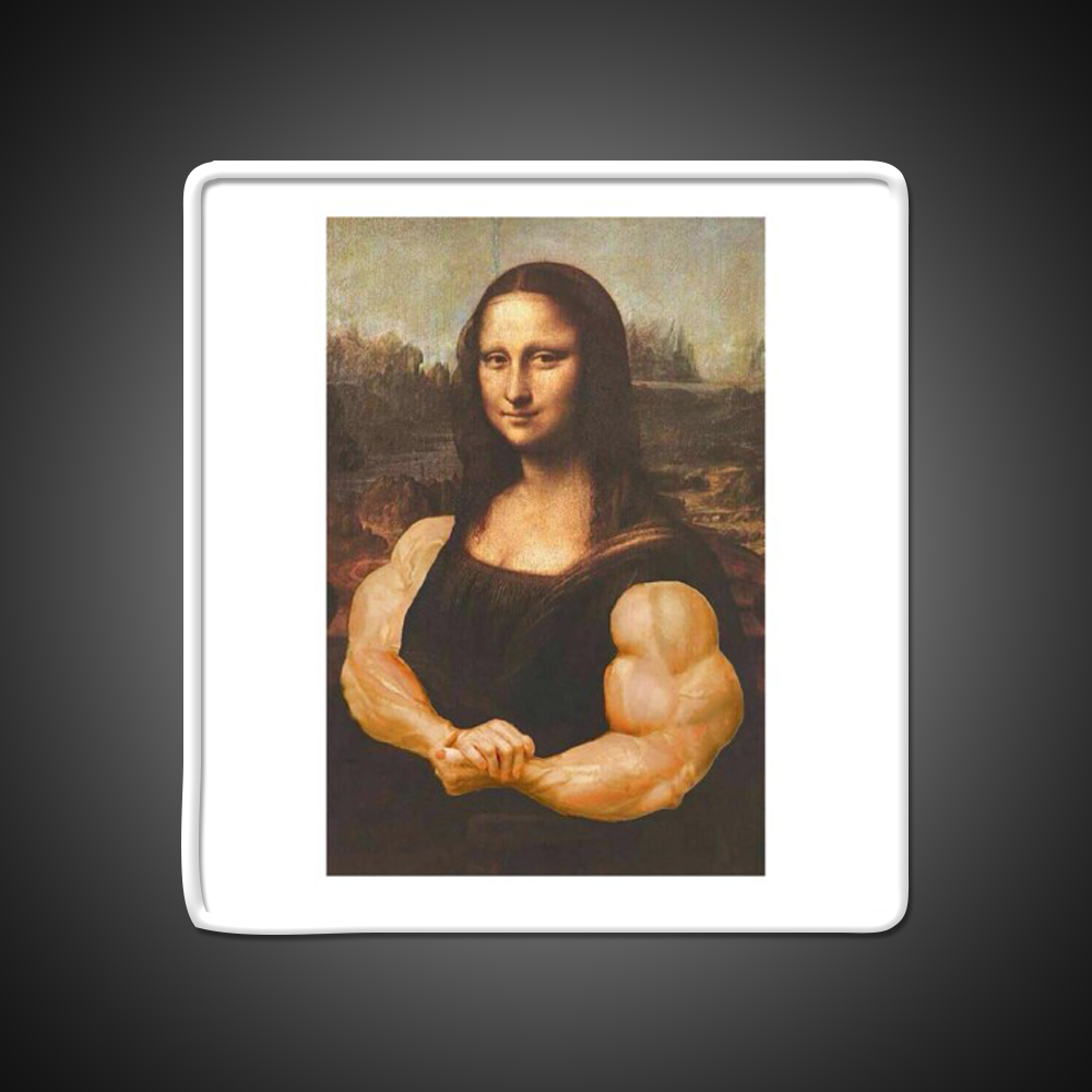 Jacked Monalisa Gym Fitness Led Neon Sign Rgb Color