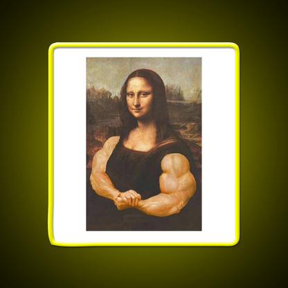 Jacked Monalisa Gym Fitness Led Neon Sign Rgb Color