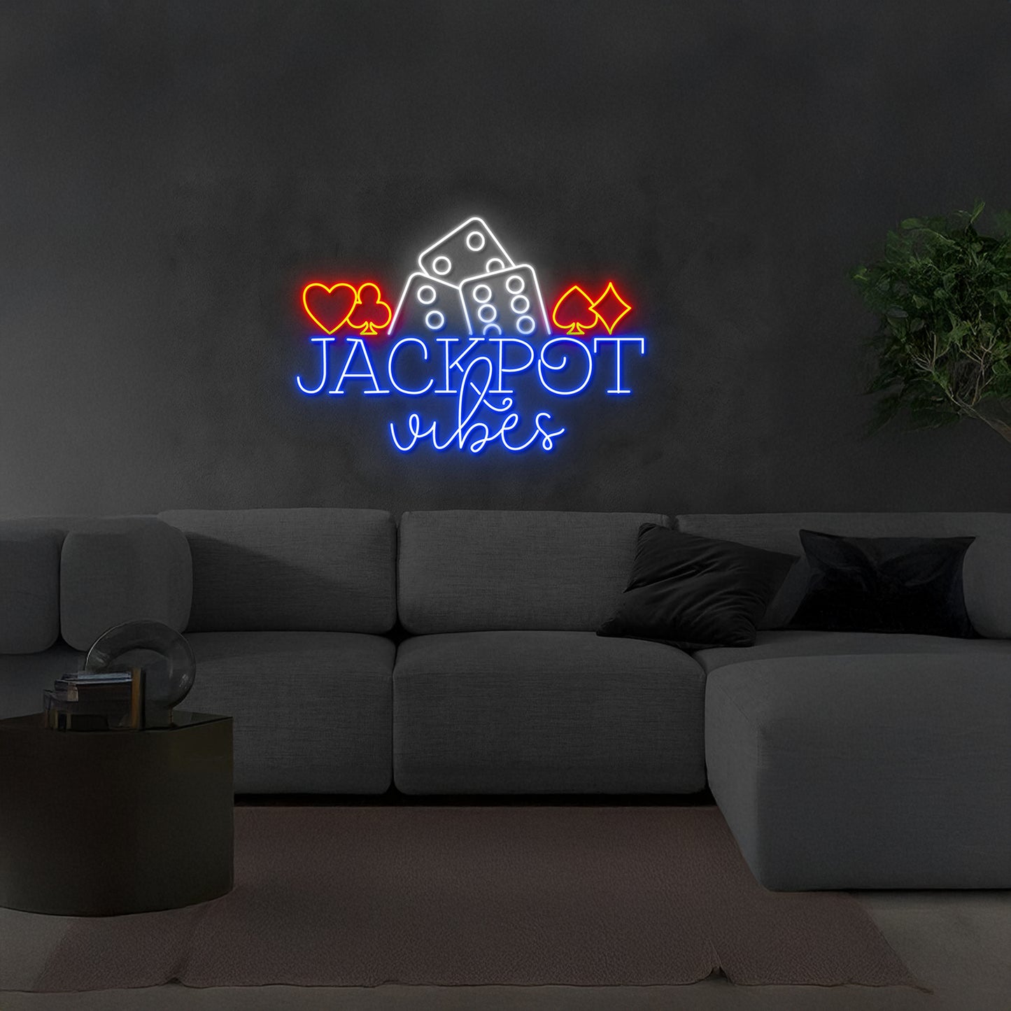 Jackpot Vibes Neon Sign