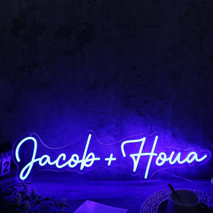 Jacob Houa Blue Led Neon Sign - Shineneon