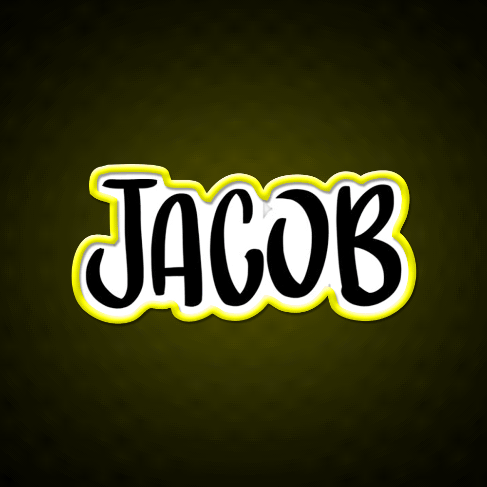 Jacob Taco Led Neon Sign Mexican Food Sign Rgb Color - Custom LED neon sign front view