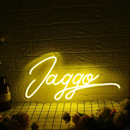 Jaggo Yellow Led Neon Sign - Shineneon