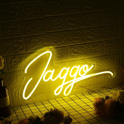 Jaggo Yellow Led Neon Sign - Shineneon
