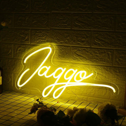 Jaggo Yellow Led Neon Sign - Shineneon