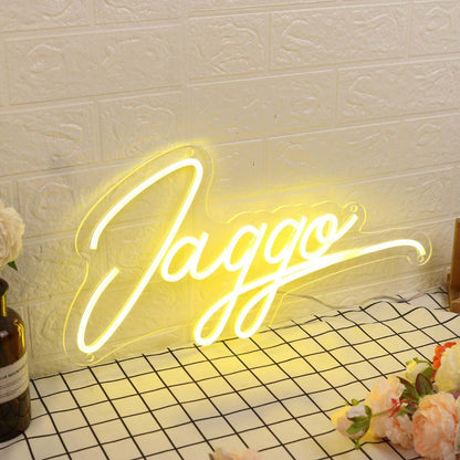 Jaggo Yellow Led Neon Sign - Shineneon