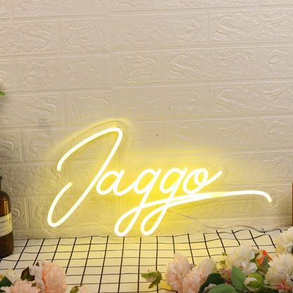 Jaggo Yellow Led Neon Sign - Shineneon