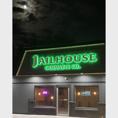 Jailhouse Cannabis 3D Backlit Channel Letters Led Light Sign - Shineneon