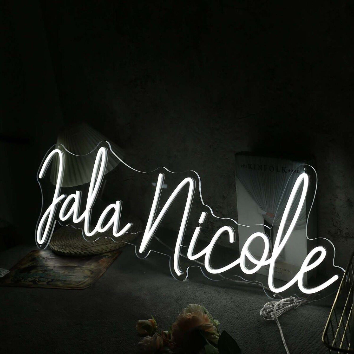 Jala Nicole White Led Neon Sign - Shineneon